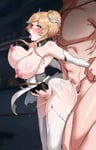 Rating: Explicit Score: 29 Tags: 1boy 1girl ahegao ambiguous_penetration bbbs blonde_hair blush bouncing_breasts breasts doggy_style edited from_behind huge_breasts muscular muscular_male nipples open_mouth purple_eyes rolling_eyes sex size_difference skin_edit thick_thighs tongue_out white_female white_male white_skin User: KAZANOVA