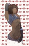 Rating: Questionable Score: 92 Tags: 1girl avatar big_breasts bleached_background blue_eyes breasts brown_hair dark_skin dark-skinned_female female_focus female_only inuit/eskimo_female korra nipples pubic_hair queen_of_hearts queen_of_hearts_tattoo smile solo tattoo the_legend_of_korra User: Hana