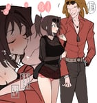 Rating: Explicit Score: 31 Tags: 1boy 1girl big_breasts blue_eyes blush booty_shorts bracelet breasts brown_hair closed_eyes dreadlocks dreads edited facial_piercing french_kiss holding_arm huge_breasts japanese_text kiss large_breasts long_hair necklace nightlight piercings ponytail ring shorts skin_edit sunglasses sunglasses_on_head sweat tea_gardner terasu_mc translated white_background yu-gi-oh! User: NightLight