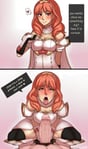 Rating: Explicit Score: 51 Tags: 1boy 1girl blush breasts celica fire_emblem huge_breasts instant_loss_2koma long_hair looking_at_viewer male_pov moshimashi open_mouth red_eyes red_hair skin_edit text thick_thighs tongue_out white_female white_male User: KAZANOVA