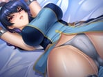 Rating: Questionable Score: 36 Tags: 00s 1girl armpits arms_up bangs bdsm bed_sheet biting biting_lip blue_dress blue_hair blush bondage bound bound_wrists breasts cameltoe covered_erect_nipples cowboy_shot crotch detached_sleeves dress dutch_angle embarrassed eyebrows_visible_through_hair female_focus fishnets foreshortening from_above game_cg gluteal_fold grey_panties kagami_hirotaka large_breasts legs lilith-soft lipstick long_hair looking_at_viewer lying makeup on_back on_bed panties partially_visible_vulva purple_eyes raised_eyebrows red_lips rope shinonome_noa shiny shiny_hair shiny_skin solo spread_legs string_panties sweat taimanin_asagi taimanin_asagi_kessen_arena taimanin_(series) taut_clothes thighs underwear User: GoodHunter