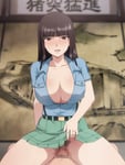 Rating: Explicit Score: 48 Tags: animated bouncing_breasts breasts brown_eyes brown_hair cleavage cowgirl_position female_on_top female_pubic_hair girls_und_panzer hairy_pussy huge_breasts mushiro_(nijie728995) nishizumi_shiho pubic_hair pussy sex skirt skirt_lift vaginal_penetration User: VCR