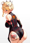 Rating: Questionable Score: 139 Tags: armband artoria_pendragon artoria_pendragon_(all) aryan_female ass_tattoo back_view blond_hair bodysuit fate_(series) gloves green_eyes iron_cross jewelry long_gloves looking_at_viewer looking_back looking_back_at_viewer nazi nazi_armband swastika swastika_tattoo tattoo theme_clothing white_power white_power_tattoo white_supremacy white_world_order wow User: gdf2