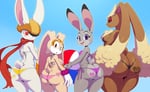 Rating: Questionable Score: 34 Tags: 4girls aged_up anthro artist_request ass beach_ball beige_fur big_ass bikini black_sclera blush breasts brown_eyes brown_fur bunny_ears bunny_tail cream_the_rabbit disney dragon_ball dragon_ball_super embarrassed fantasy_race furry grey_fur hat huge_ass import judy_hopps looking_back lopunny magenta_eyes multiple_girls nintendo pokemon purple_eyes queen_of_hearts queen_of_hearts_tattoo rabbit ranging_breast_size red_eyes scarf shy side-tie_bikini small_breasts sonic_(series) sorrel striped_panties swimsuit tattoo thick white_fur wrist_scrunchie zootopia User: Hana