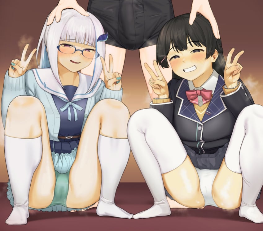 virtual youtuber, lize helesta, and mito tsukino (nijisanji)