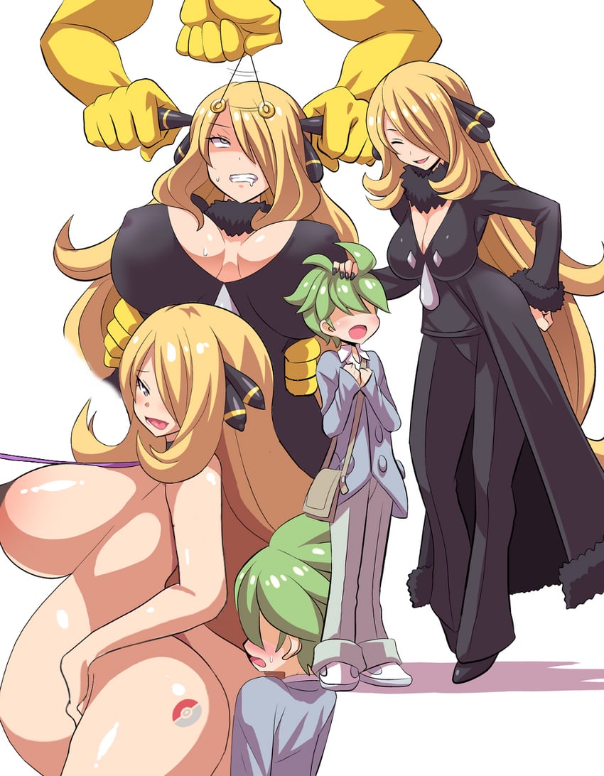 cynthia, hypno, and wally (pokemon) drawn by konno_tohiro